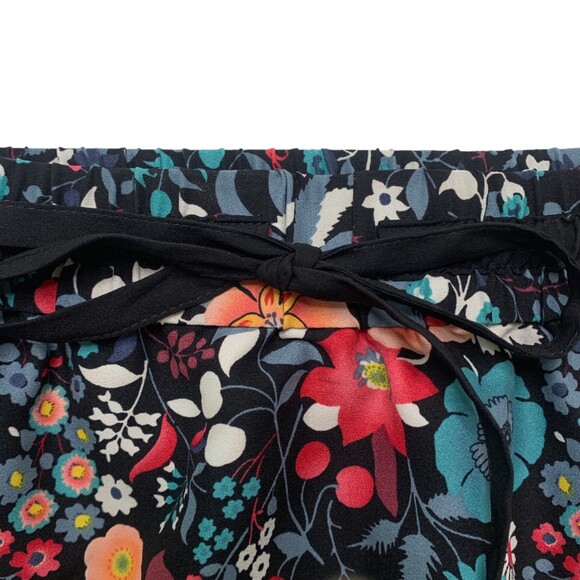 LOFT floral drawstring waist summer skirt size small - Picture 3 of 6